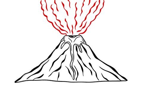 active volcano drawing|Volcano Drawing Photos and Premium High Res Pictures .